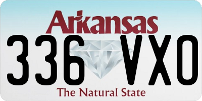 AR license plate 336VXO
