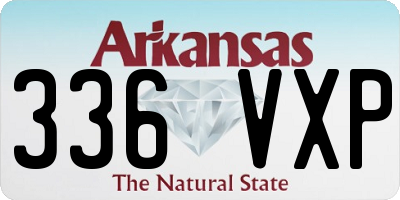 AR license plate 336VXP