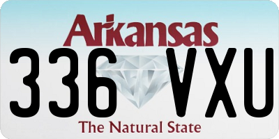 AR license plate 336VXU