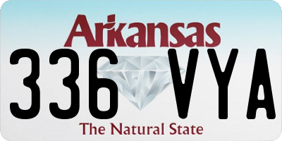 AR license plate 336VYA