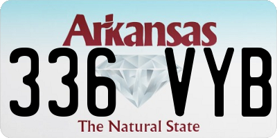 AR license plate 336VYB