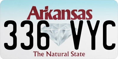AR license plate 336VYC