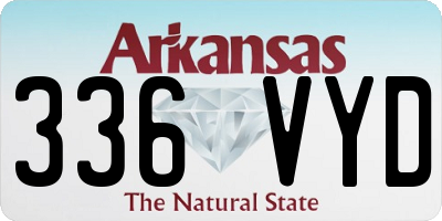AR license plate 336VYD