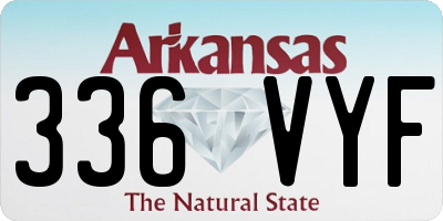 AR license plate 336VYF