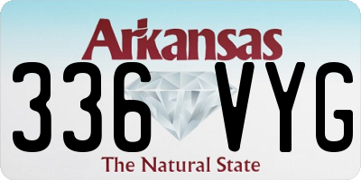 AR license plate 336VYG