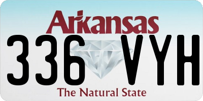 AR license plate 336VYH