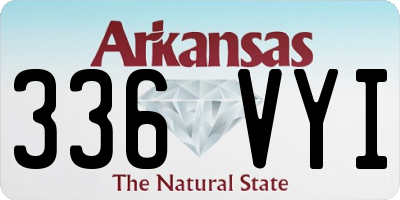AR license plate 336VYI