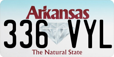 AR license plate 336VYL