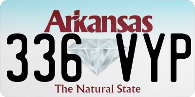 AR license plate 336VYP