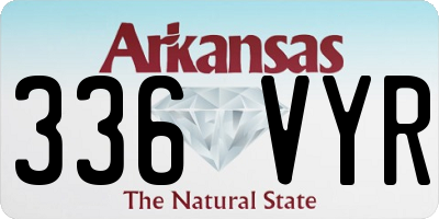 AR license plate 336VYR