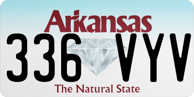 AR license plate 336VYV