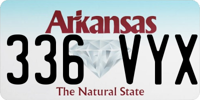 AR license plate 336VYX