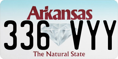 AR license plate 336VYY