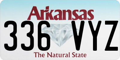AR license plate 336VYZ