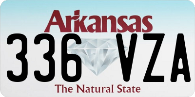 AR license plate 336VZA