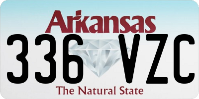 AR license plate 336VZC