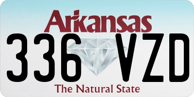 AR license plate 336VZD