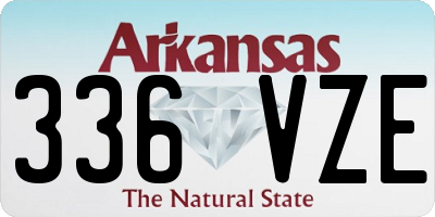 AR license plate 336VZE