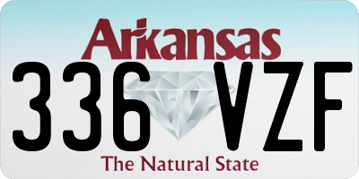 AR license plate 336VZF