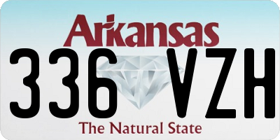 AR license plate 336VZH