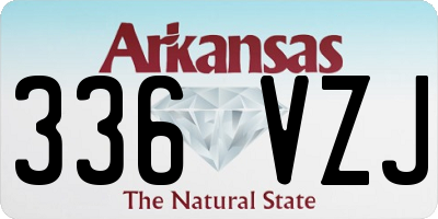 AR license plate 336VZJ