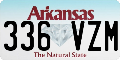 AR license plate 336VZM