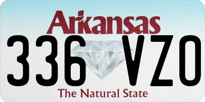 AR license plate 336VZO