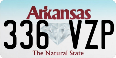 AR license plate 336VZP