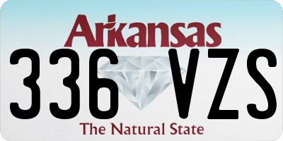 AR license plate 336VZS