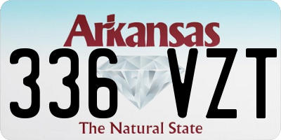 AR license plate 336VZT