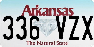 AR license plate 336VZX