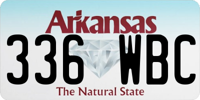AR license plate 336WBC