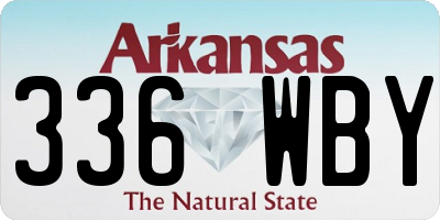 AR license plate 336WBY