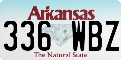 AR license plate 336WBZ