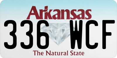 AR license plate 336WCF