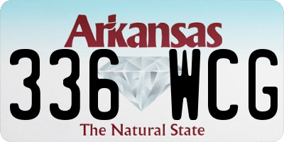 AR license plate 336WCG