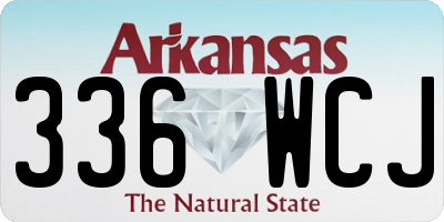 AR license plate 336WCJ