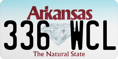 AR license plate 336WCL