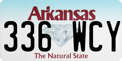 AR license plate 336WCY