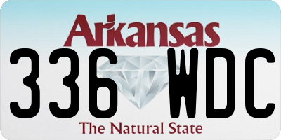 AR license plate 336WDC