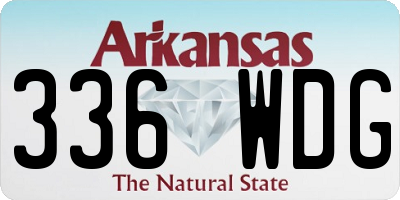 AR license plate 336WDG