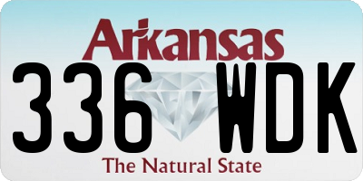 AR license plate 336WDK