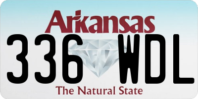 AR license plate 336WDL