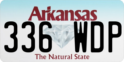 AR license plate 336WDP