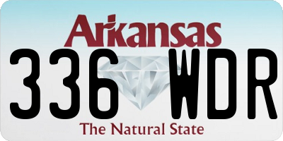 AR license plate 336WDR