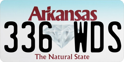 AR license plate 336WDS