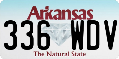 AR license plate 336WDV