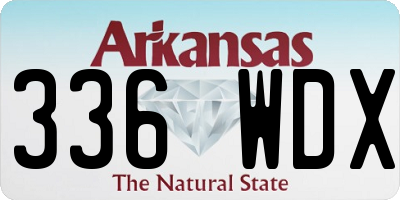 AR license plate 336WDX