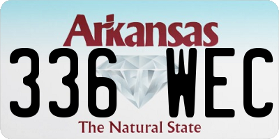 AR license plate 336WEC