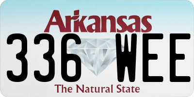 AR license plate 336WEE
